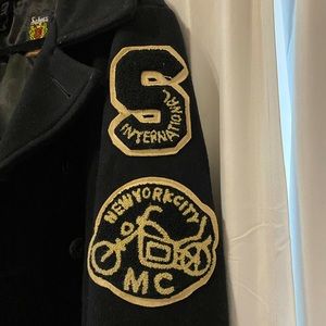 Schott NYC Men’s Motorcycle Club Peacoat